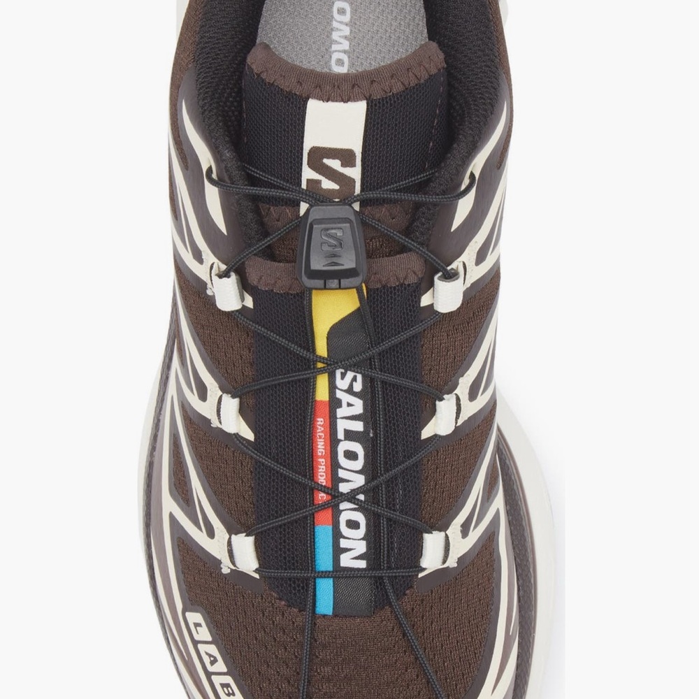 Salomon Brown and Cream Trail Shoes - Picture 3 of 7